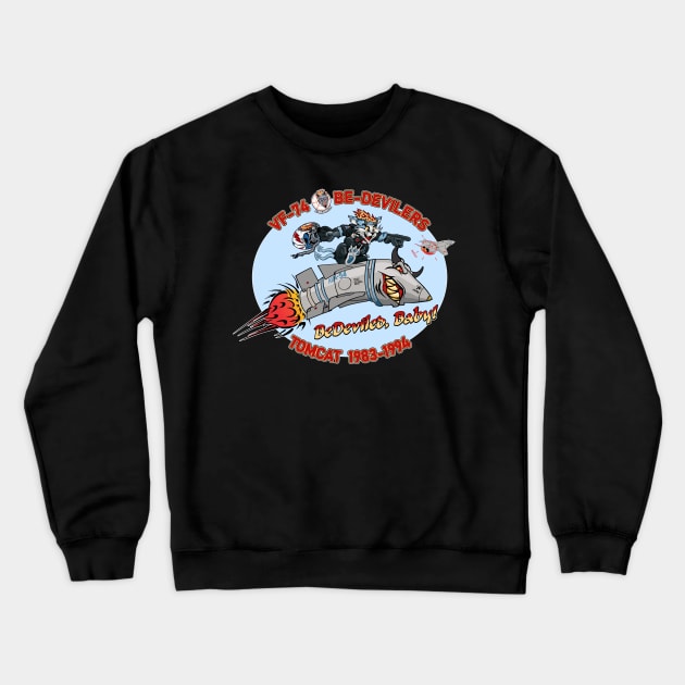 VF-74 Be-Devilers Nose Art Variation Crewneck Sweatshirt by MBK